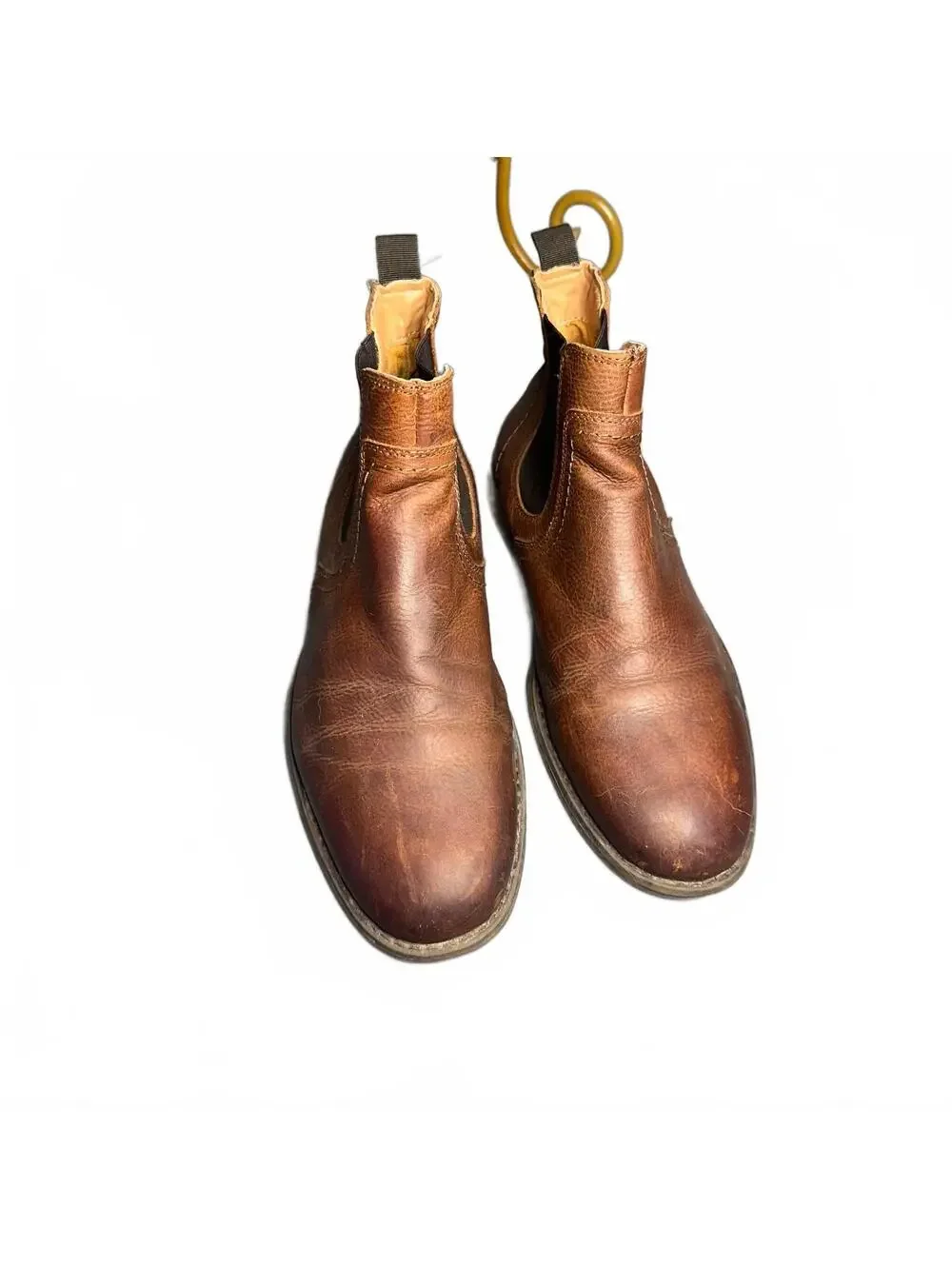 J75 by Jump Muligan Leather Chelsea Boots Size 9 Distressed Casual Ankle Boot